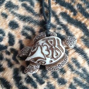 Stone turtle necklace